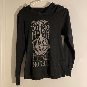 Thin Charcoal Hoodie